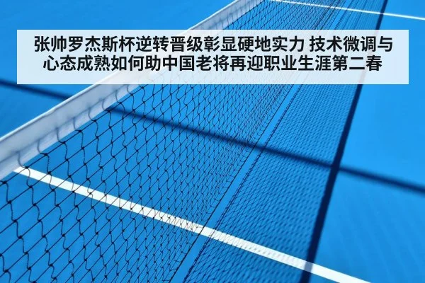 张帅罗杰斯杯逆转晋级彰显硬地实力 技术微调与心态成熟如何助中国老将再迎职业生涯第二春
